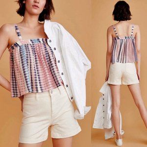 Lou & Grey Plaidmix Tank Top Multicolor Sz XL NWT